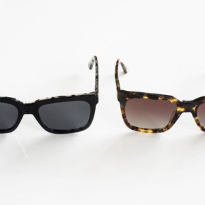 2 paires de lunettes de soleil Dynamic modèle noir et modèle écaille