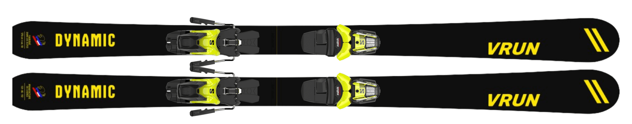 Ski VRUN fixation jaune